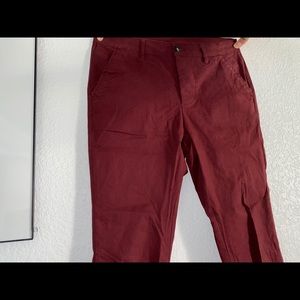 Red dress pants